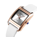 White Leather Belt Ladies Wrist Watch