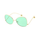 Gold & Green Women’s Retro Butterfly Sunglasses