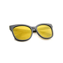 Mirrored Flat Cat Eye Glasses