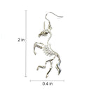 Unicorn Skeleton Earrings