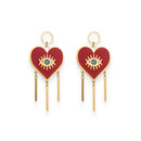 Heart Shaped Long Earrings