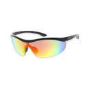 Black & Rainbow Wrap-Around Sports Sunglasses