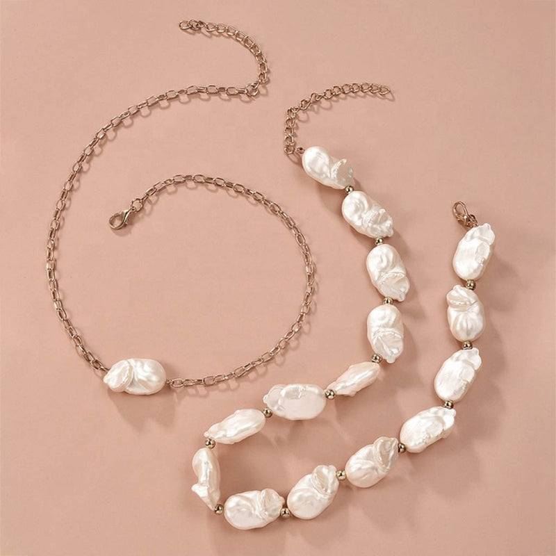 Irregular Pearl Necklace