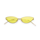 Gold & Dark Yellow Vintage Cat-Eye Sunglasses