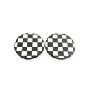 Checkerboard-Print Cup Coaster