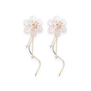 Six Petal Flower Stud Earrings