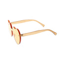 Orange Women’s Heart-Shaped Sunglasses