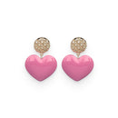 Big Heart Drop Earrings