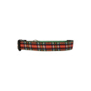 Red Plaid Christmas Dog Collar - Large