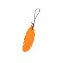Scented Orange Feather Charm