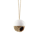 Hanging Woven Porcelain Bird Shelter