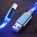 Blue LED 3-in-1 USB Charging Cord