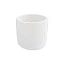 Round White Ceramic Planter