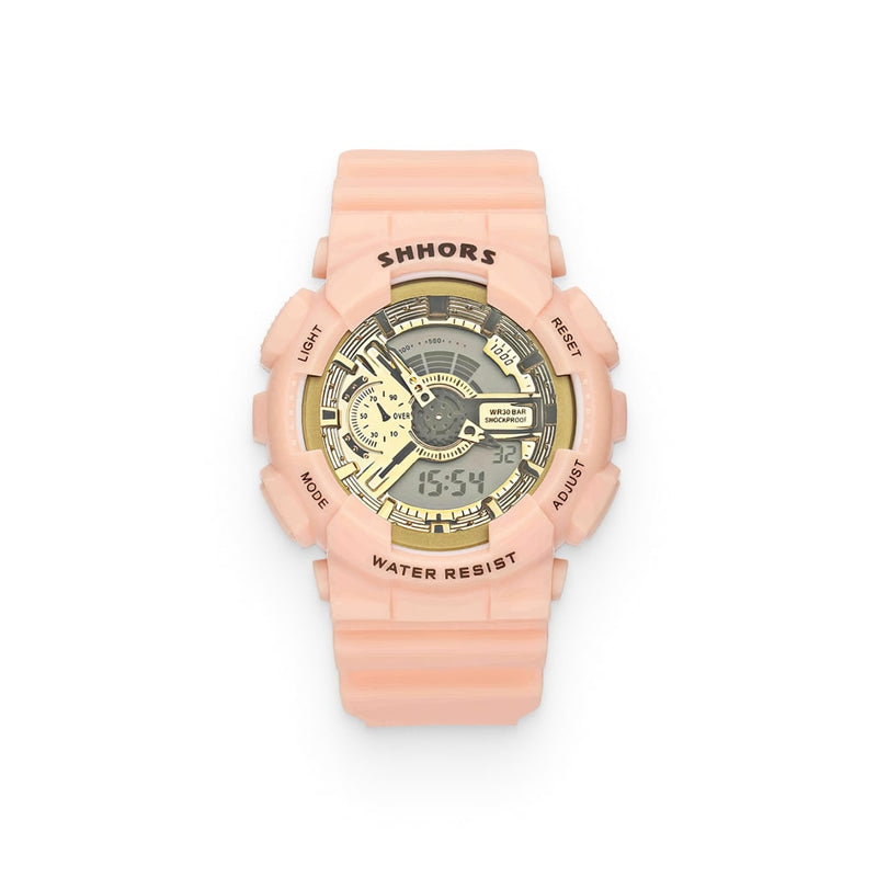 Pink Unisex Sports Wrist Watch