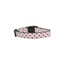 White and Red Dotty Hearts Collar