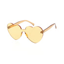 Orange Women’s Heart-Shaped Sunglasses