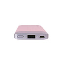 Pink Leather-Surface 6000mAh Power Bank