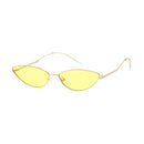 Gold & Dark Yellow Vintage Cat-Eye Sunglasses