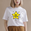 You Tried T-Shirt - Gold Star T-Shirt - Graphic T-Shirt