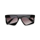 Black Asymmetric Retro Sunglasses